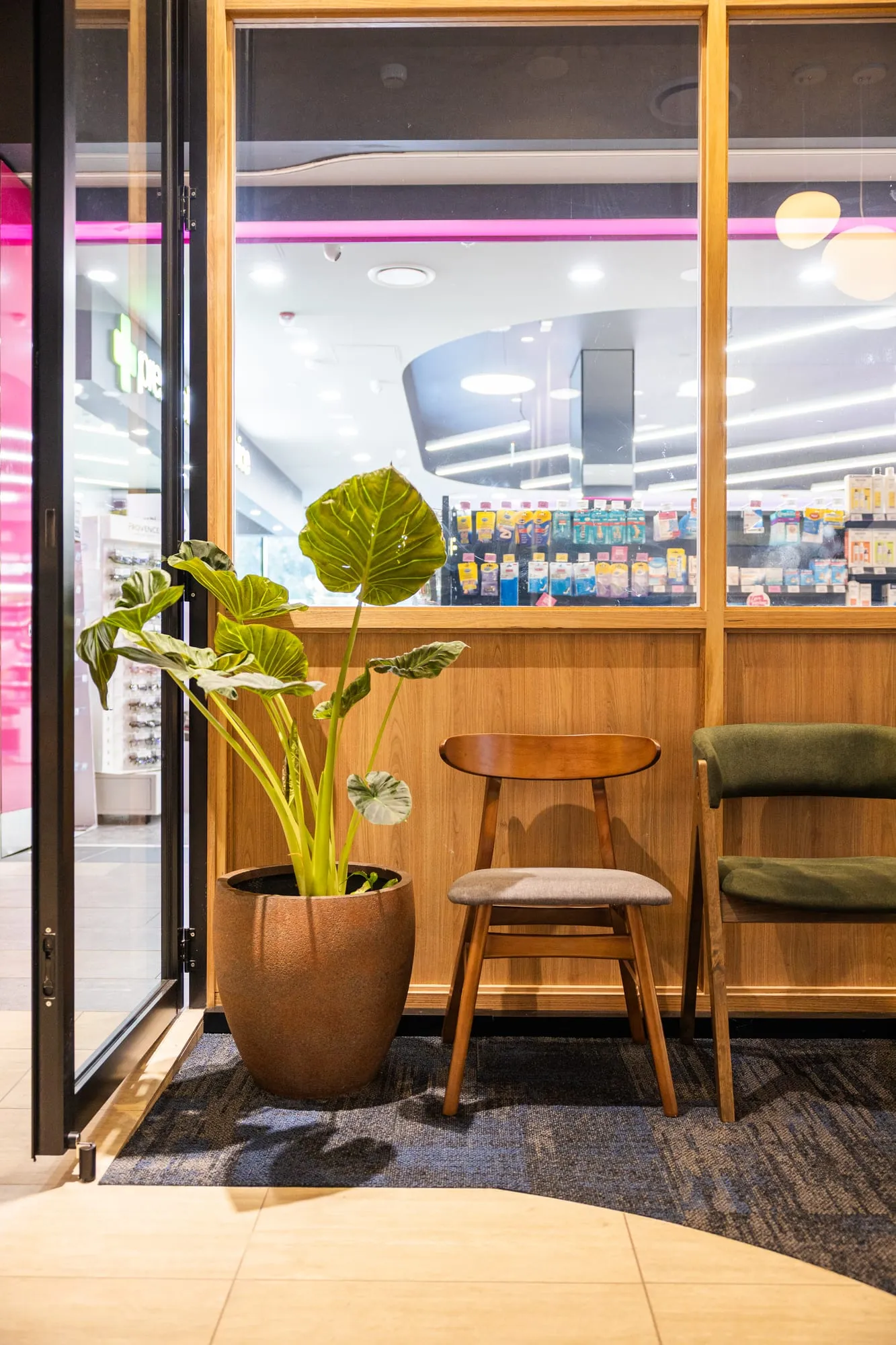 Warm waiting lounge in the medical centre