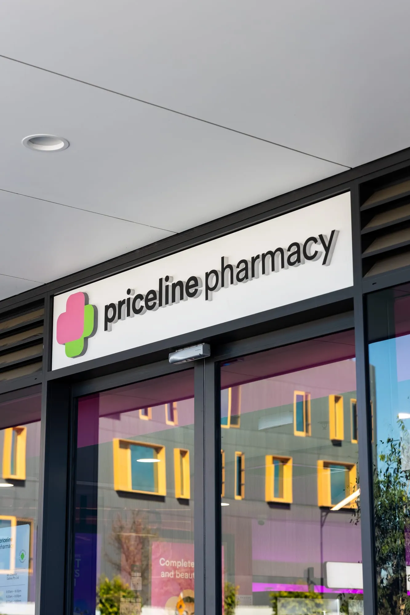 Priceline Pharmacy shopfront at The Gables